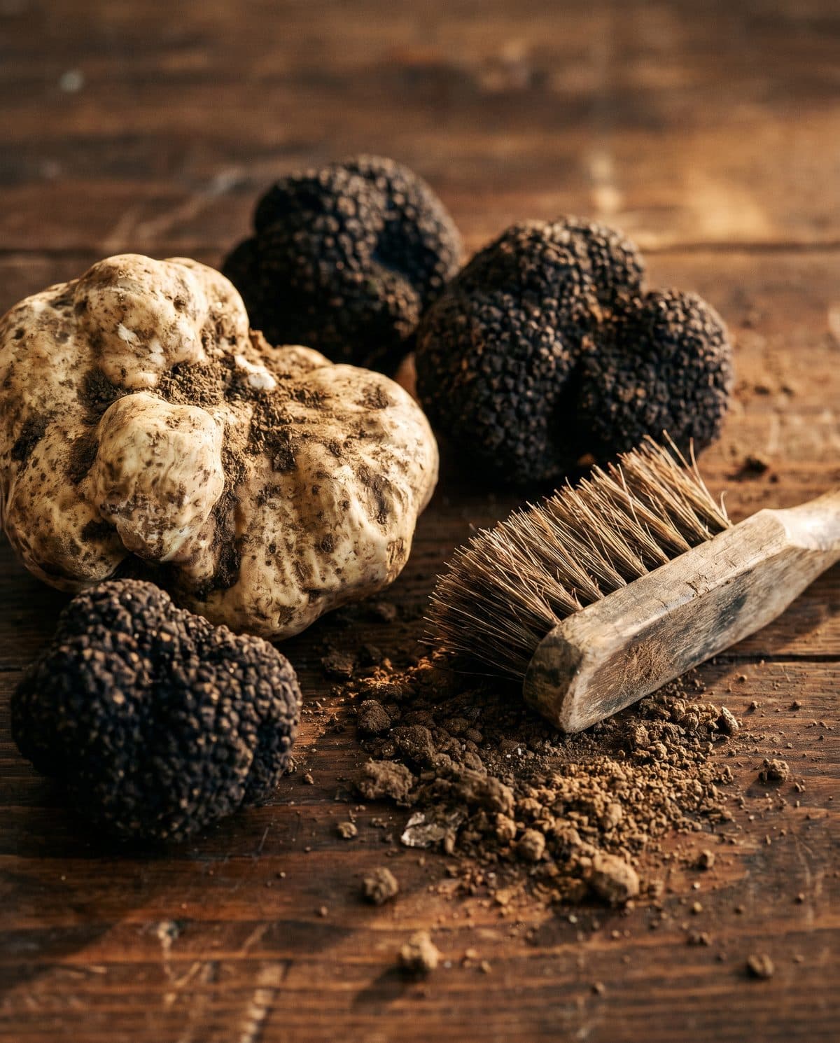 Tartufo bianco appena trovato